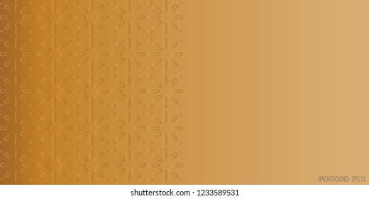Gradient pattern background vector. Design paper clips gold on gold. Design print for card, banner, background, paper. Set 2