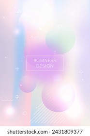 Gradient Pattern. Dynamic Flyer. Trendy Dots. Tech Banner. Hologram Background. Holographic Design. Purple Magic Presentation. Round Fluorescent Backdrop. Violet Gradient Pattern