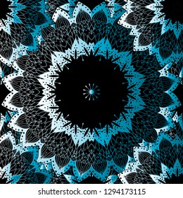 Gradient pattern mandala. Ethnic decoration vector illustration