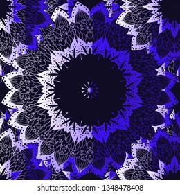 Gradient pattern mandala. Ethnic decoration vector illustration