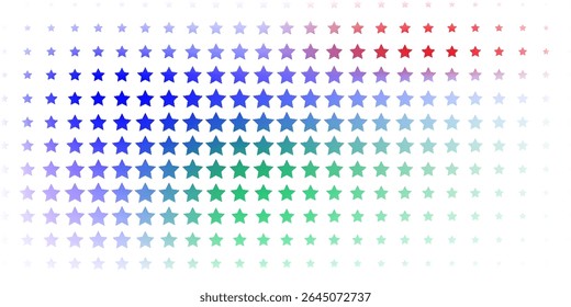Gradient Pattern of Vibrant Stars in Blue, Green, and Red Shades. eps 10