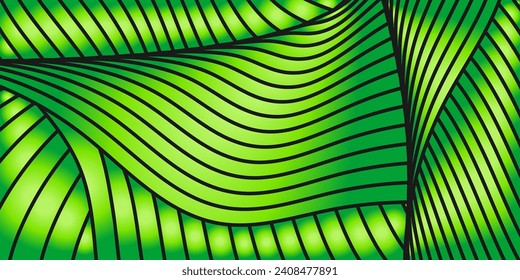 Gradient pattern of wavy lines. Colorful background for creative design. Smooth gradient lines