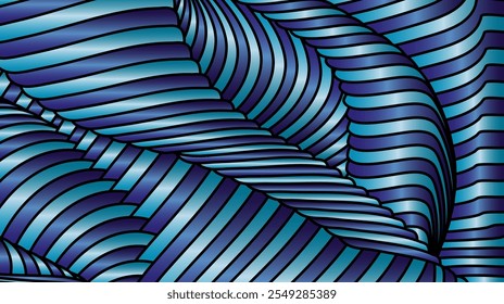 Gradient pattern of wavy lines. Colorful background for creative design. Smooth gradient lines