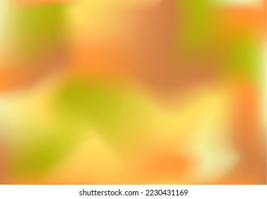 Gradient peach ochre orange pale yellow leafy lemon green blend pastel simple background. Mockup for presentation poster covers lending. Wallpaper for banner business card social media invitation.