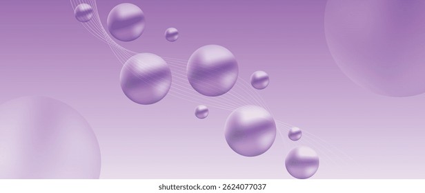 Gradiente Pérola beleza e vetor de fundo cosmético. Ilustração 3D com cor suave, tom neutro, pérola, arte em linha. Design para produto cosmético, cuidados com a pele, maquete, apresentação do produto, anúncios.