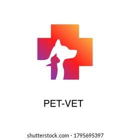 gradient Pet-Vet icon, simple sign and symbol from Pet-vet collection, design element for User Interface