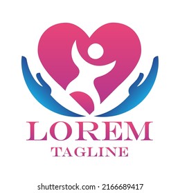 Gradient physiotherapy logo collection  set