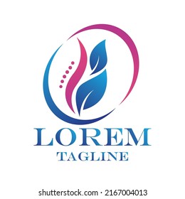 Gradient physiotherapy logo template collection  