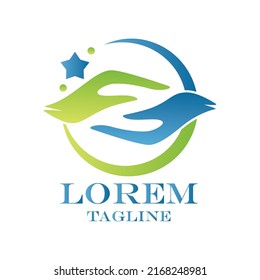 Gradient physiotherapy logo template collection  