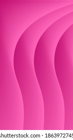 Gradient pink background with 3d curved corners forming dark and light spaces
