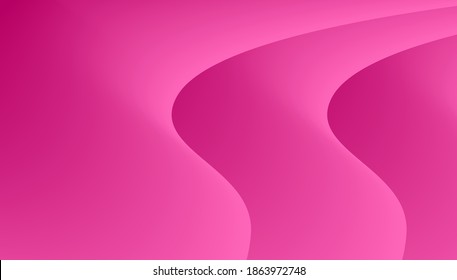 Gradient pink background with 3d curved corners forming dark and light spaces