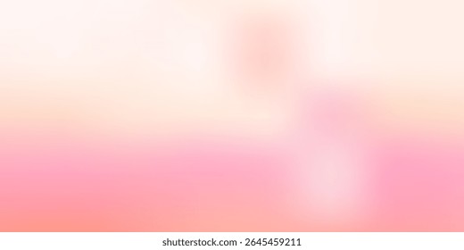 Fundo rosa gradiente e bege. Textura pastel de luz quente bg. Ilustração vetorial