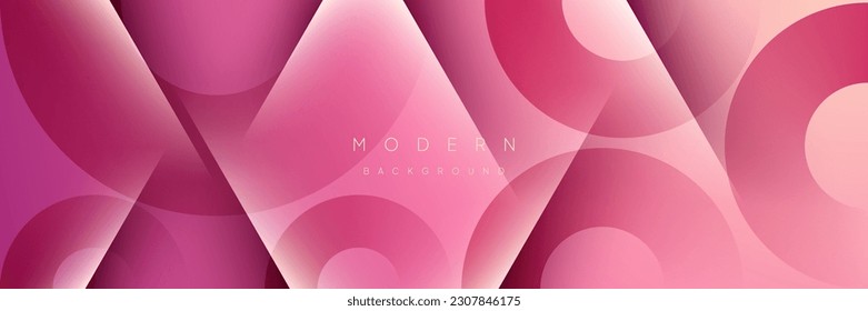 degradado formas dinámicas rosadas color púrpura fondo geométrico abstracto diseño de afiche brillante pancarta 