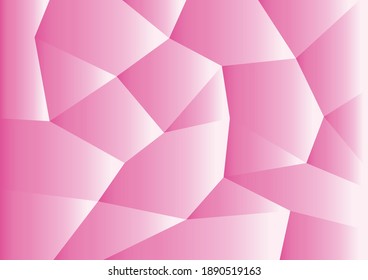 Gradient pink polygon geometry vector