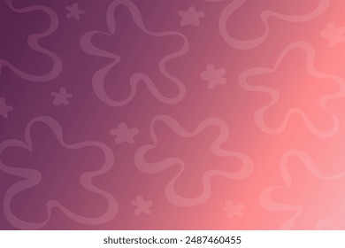 Fondo de degradado de rosa a púrpura con elemento de forma floral Abstractas. Video Miniatura Para material promocional, Social Media Post,