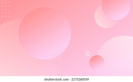 Gradient pink shape wavy background. Circle abstract vector banner design. Simple shapes with trendy gradients. vector design template for banner, advertising, poster, cover
