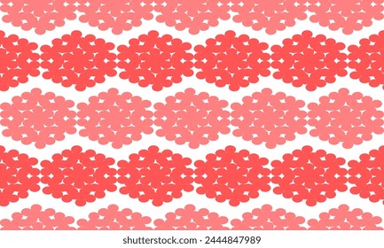gradient pink tone, hexagon flower block, circle dot design for fabric printing, seamless patter print background