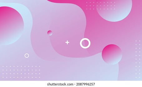 Gradient pink wavy background. fluid modern colors.