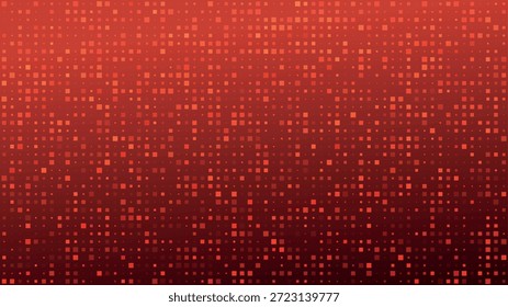 Fondo de arte de píxel degradado. Textura Abstractas del juego del patrón oscuro. Vector digital geométrico amanecer. Plantilla Gráfica Horizontal de Tech Business. Mosaico Retro Blur de escritorio. Cubierta de efecto de ruido de grano.