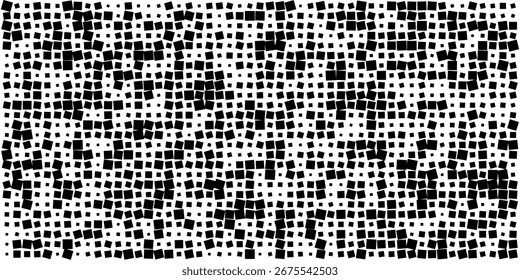 Fundo de padrão de pixel de gradiente com elementos quadrados que desaparecem representando o conceito de movimento de tecnologia de fade digital e design de desintegração de mosaico