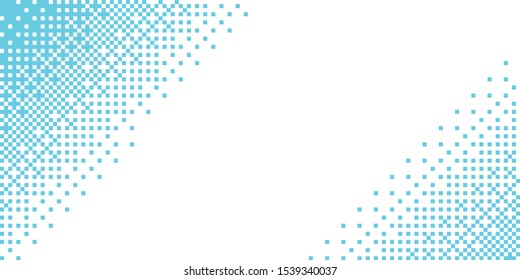 Gradient Pixel pattern, vector background with blue gradient colors. Great for mobile app, web design, banner, etc.