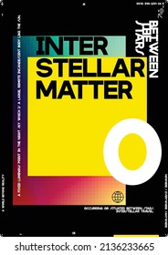 Gradient Pixelated Poster Set. Pixel Poster