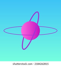 Gradient Planet Symbol Abstract Element Pattern Background