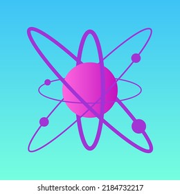 Gradient Planet Symbol Abstract Element Pattern Background