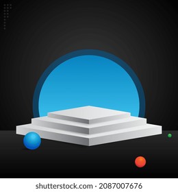 Gradient podium background. Simple background to highlight products