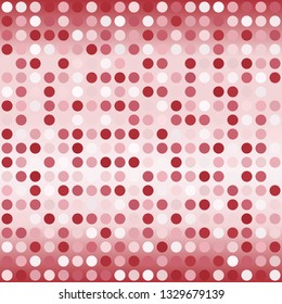 Gradient polka dot pattern. Seamless vector background
