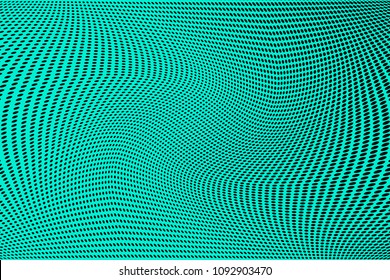 Gradient polka dots green background. Soft halftone pattern. Modern vector illustration. Abstract curves. Points backdrop. Dotted spotted pattern. Monochrome template for web design