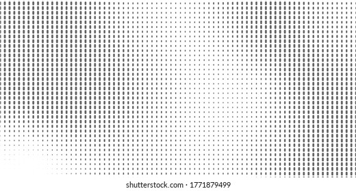 Gradient Pop-art backdrop. Vector surface design Abstract monochrome half-ton White and black texture with dots.