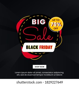 Gradient poster for black friday season for your business online