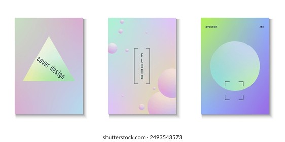 In: Gradient Poster. In: Hipster Placard. Blau Minimal Set. In: Astronaut Space Vorlage. Abstraktes Design. In: Aesthetic Digital Banner. Dreieckshintergrund. Veilchenplakat