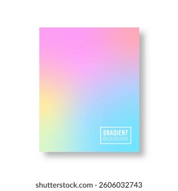 Gradient poster. Soft color background design. Modern vector template for brochure, leaflet, flyer, cover, catalog in A4 size. Modern background design with trendy and vibrant color.