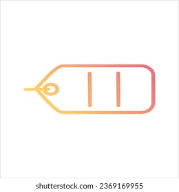 Gradient price tag icon stock illustration 