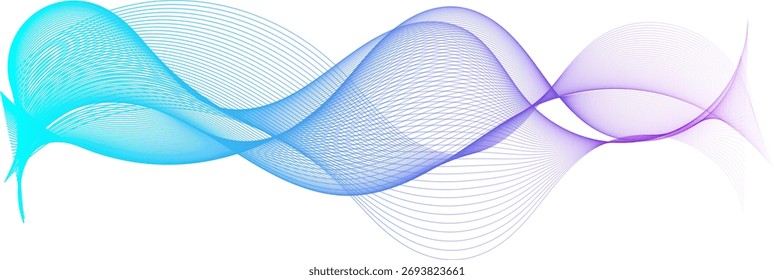 Un pulso degradado en diferentes colores
