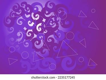 Gradient purple abstract background design