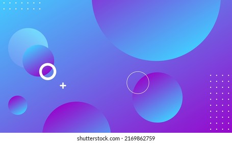 Gradient purple abstract background. Dynamic circle abstract. Minimal abstract cover design. Creative colorful wallpaper. Trendy gradient poster. Vector illustration