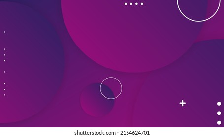 Gradient purple abstract background. Geometric wallpaper with circle. Modern and Creative design in EPS10 vector illustration