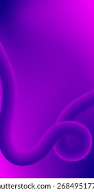 Gradient Purple abstract background with smooth wavy lines Copy Space Design