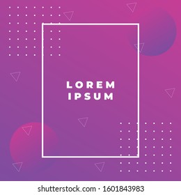 gradient purple Abstract Minimal Geometric Vector Multicolored Background With Shadow, dots and lines. Dynamic shapes composition. Eps 10 vector