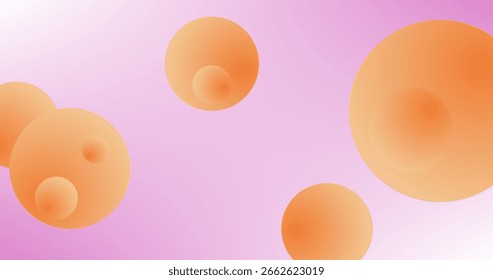 Plano de Fundo Roxo Gradiente com Bolhas de Gradiente e Copiar Espaço para Inserir Elemento