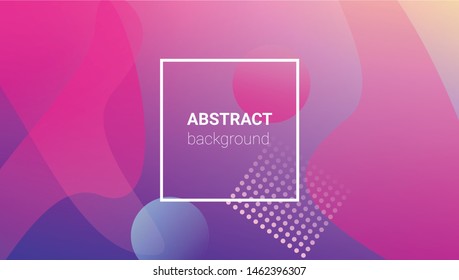 Gradient Purple Background. Horizontal Orientation. Modern Geometric Pattern. Banner Design Composition. Gradient Background.