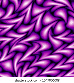 Gradient purple balls on a dark surface. Abstract pattern 