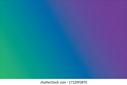 Gradient purple green and blue for background.