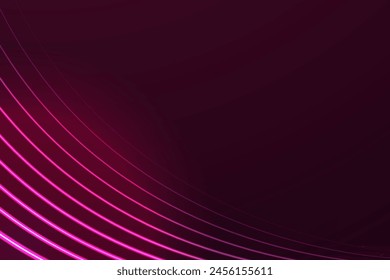 Gradient purple laser glowing abstract background. Futuristic raspberry horizontal web banner. Modern tech style. Dynamic graphic template for wallpaper, mobile screen