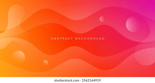 Gradient purple and orange dynamic abstract vector background with wave simple design. Creative background gradient. Smart design 3d cover of business design. Eps10 vector