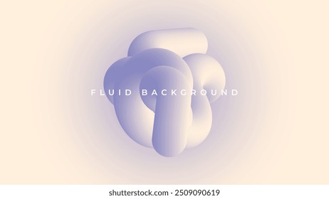 Gradiente púrpura pastel onda fluido abstracto de fondo de diseño de Vector