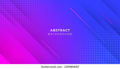 Gradient rainbow background banner with lines pattern vector design